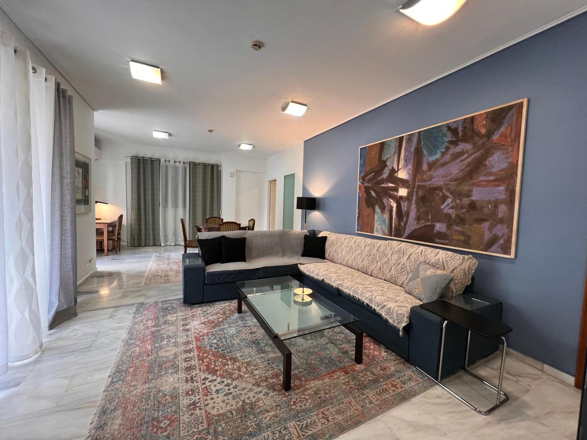 Blue Spacious Flat Wt Parking Nr Marousi Hospitals, By Promoshomes Αθήνα Εξωτερικό φωτογραφία